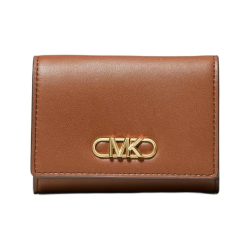 MICHAEL KORS Паркер Коровья кожа Держатель для карт кошелек Средний Женские Кожа Коричневый