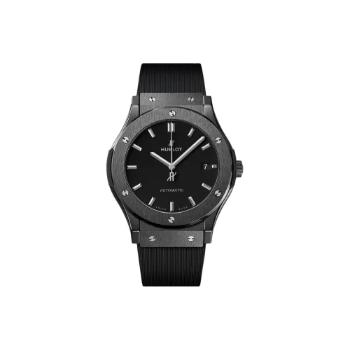 HUBLOT Автоматический Механический Механизм Мужские Классические Фьюжн Часы 45 мм Черные