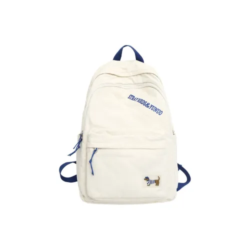 Deli Bear Холст Рюкзак Стандартный Унисекс Белый