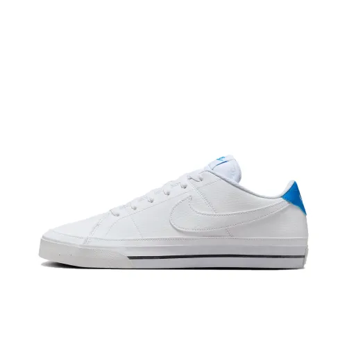 Nike Court Legacy Slip-Resistant Shock Absorbers Low Top Скейтборд Кроссовки Мужские Белый Синий