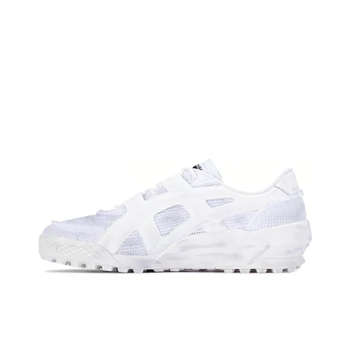 Onitsuka Tiger Big Logo Trainer Low Топ Повседневные Беговые Кроссовки Унисекс Белый Серый