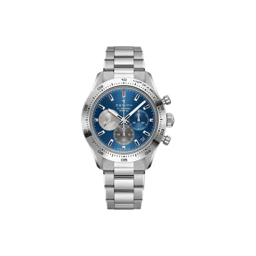 Zenith Автоматический Механический Механизм Мужские Часы Flagship Collection 41 мм Синий