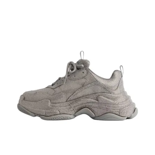 Balenciaga Triple S Low Топ Повседневная обувь Женская Темно-серый