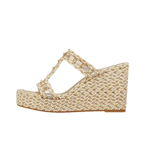 Valentino Rockstud Слипоны Женские Золотые