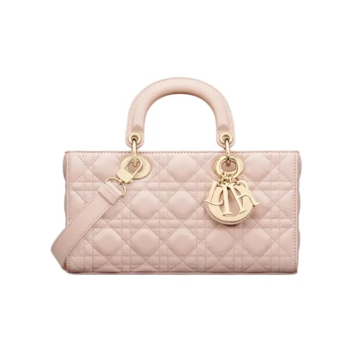 DIOR LADY D Joy Sheepskin Bag Medium Women's Blush Pink