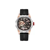 HBR88853-Розовый корпус, черный циферблат, черный ремешок