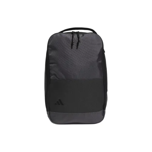 Adidas Сумка для обуви из переработанного полиэстера с тканью в рубчик черная мужская