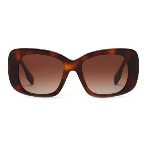 Burberry Металлическая ацетатная пластина нерегулярная форма солнцезащитные очки женские коричневый