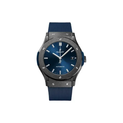 HUBLOT Автоматический Механический Механизм Мужские Классические Фьюжн Часы 45 мм Синий