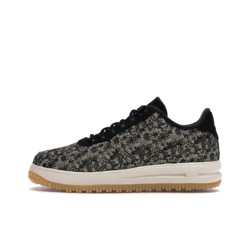 Nike Lunar Force 1 Амортизация Низкий Топ Скейтборд Кроссовки Мужские Серый Черный