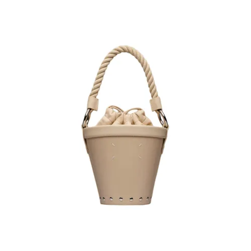 Maison Margiela Телячья кожа Ведрообразная сумка Портативная сумка через плечо Женская сумка через плечо Миндаль