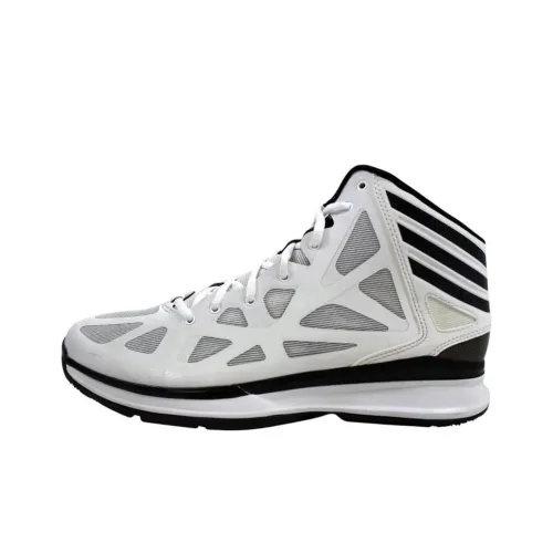 Adidas Crazy Shadow 2 Амортизация Износостойкий MID Топ Баскетбольные кроссовки Мужские Белый Черный