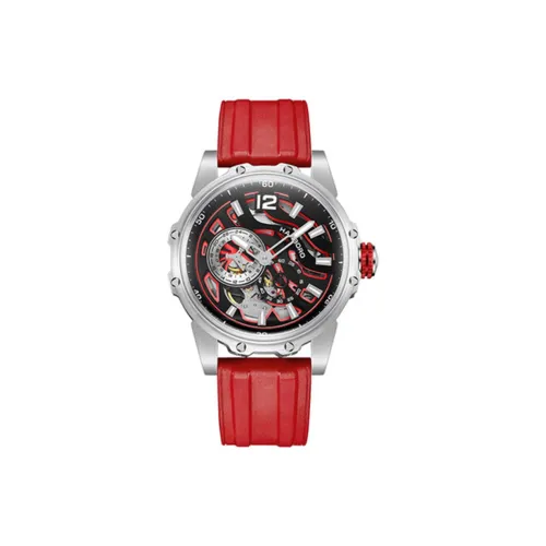 HANBORO Hollow Series Автоматический Механический Механизм Часы Мужские Часы Черепный Циферблат HBR88853 BRR