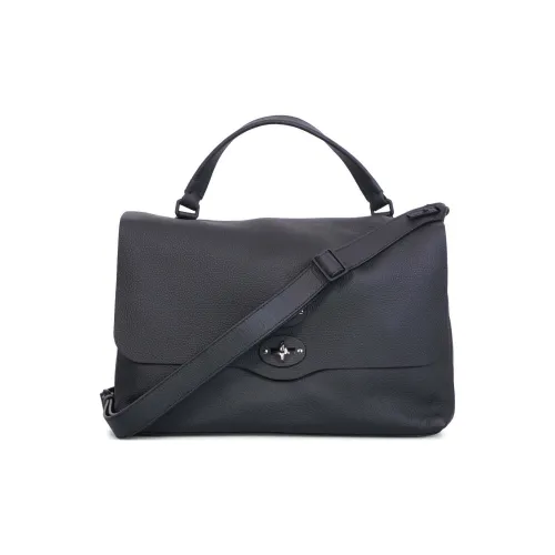 Zanellato Телячья кожа Курьерская сумка Сумка через плечо Сумка для женщин Черный