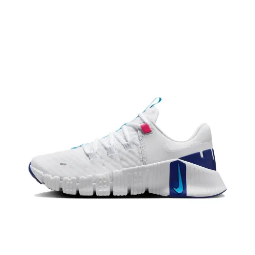 Nike Free Metcon 5 Тренировочные кроссовки Низкий топ Белый Синий Женские