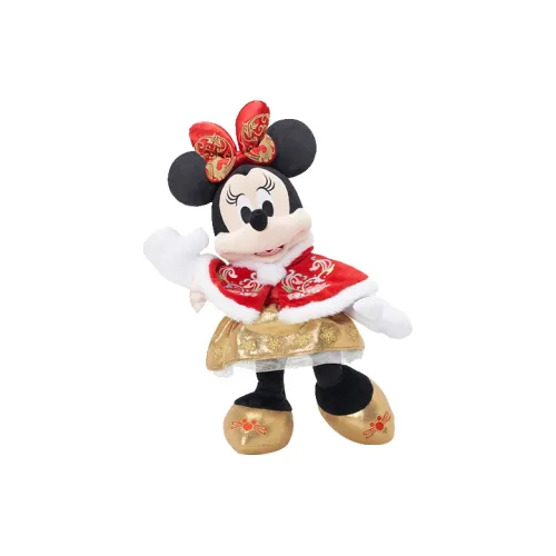 Disney Minnie Series Минни 2024 Новый год Микки Маус Куклы Плюшевая кукла Трубы Высокий 15 см Длинный