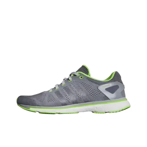 Adidas ADIZERO PRIME BOOST Амортизация Износостойкий Низкий Топ Повседневные Беговые Кроссовки Мужские Серый Зеленый