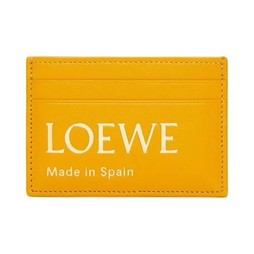 LOEWE Совместное издание Наппа Коровья кожа Держатель для карт Женские Подсолнечно-желтый
