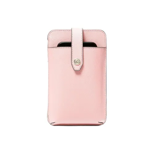 MICHAEL KORS Saffiano Кожа Одно плечо Через плечо Чехол для телефона Женские Румяно-розовый