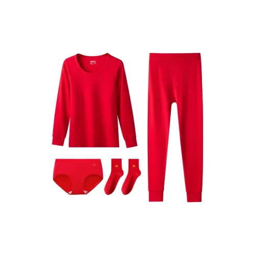 H YXIANG Термический комплект женский китайский красный