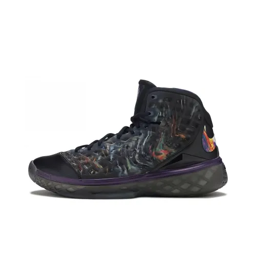 Nike Zoom Kobe 3 High Топ Винтажные Баскетбольные Кроссовки Мужские Черные Фиолетовые