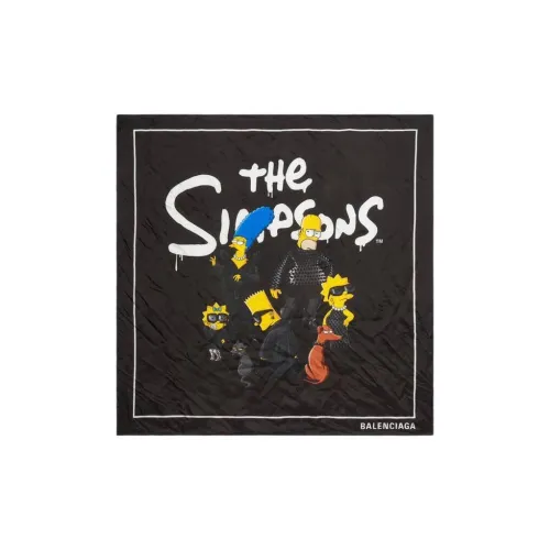 Balenciaga Шелковые шарфы Мужской Черный