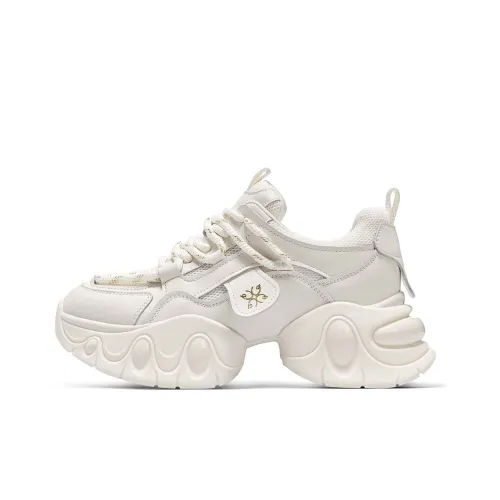 C°BANNER Низкий топ толстая подошва кроссовки женские бежевые