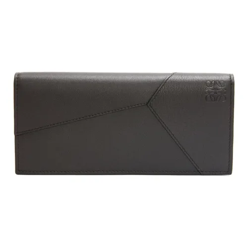 LOEWE Пазл Телячья кожа Кошелек Мужской Темно-серый