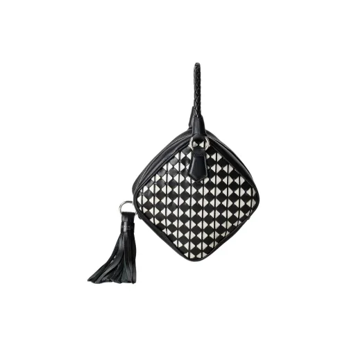 Серапиан Lambskin с Calfskin через плечо сумка сумка для женщин черный серый и белый