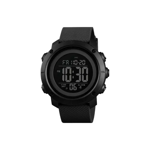 SKMEI Электронный Механизм ПУ (полиуретан) Ремешок Часы Мужские Черный Циферблат