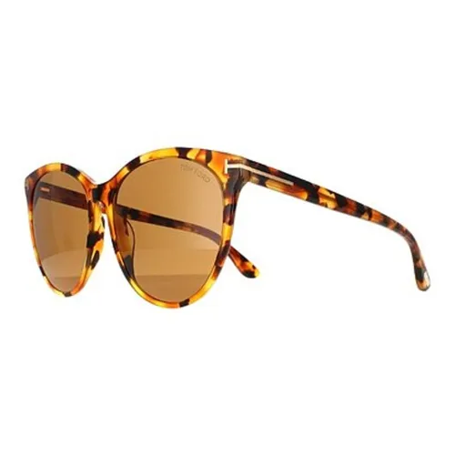 TOM FORD Пластик Металл Нерегулярная форма Солнцезащитные очки Женские Желтый