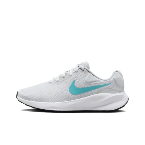 Nike REVOLUTION 7 Slip-Resistant Низкий Топ Беговые Кроссовки Женские Серый Синий
