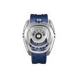 Серебристо-синий