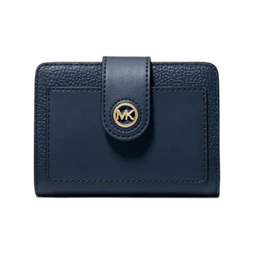 MICHAEL KORS Кожа Кошелек Маленький Женский Морской Синий