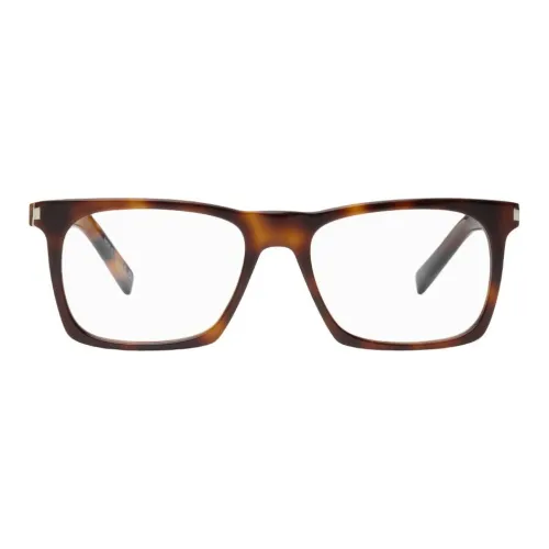 SAINT LAURENT Пластиковая оправа Ацетат Нерегулярная форма Оправа для очков Мужская Черепаховый