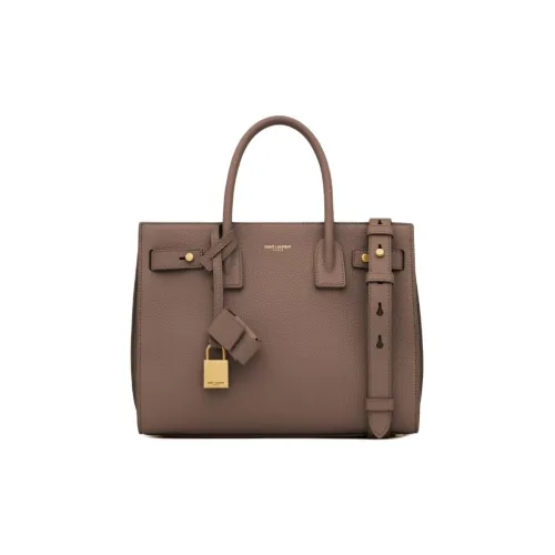 SAINT LAURENT SAC DE JOUR Сумка через плечо из телячьей кожи сумка для женщин цвет темно-фундук