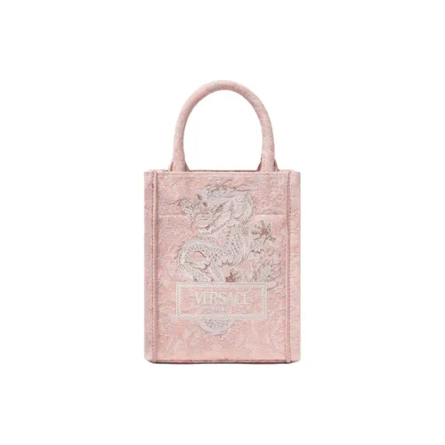 VERSACE Нейлоновая сумка-тоут сумка для покупок сумка через плечо мини-сумка женская розовая