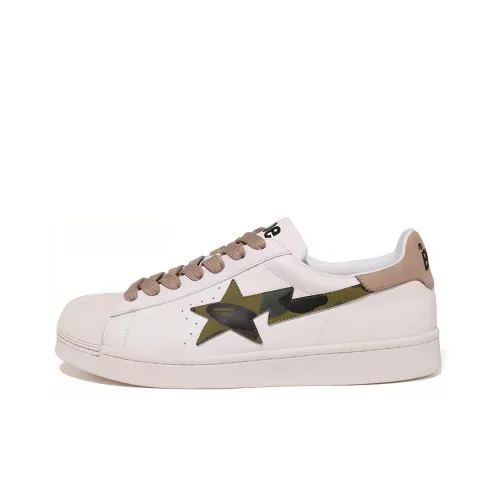 A BATHING APE Черепа STA Стильные Скейтбординги Мужской Белый