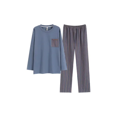 Pretty Lady Домашний костюм мужской синий серый