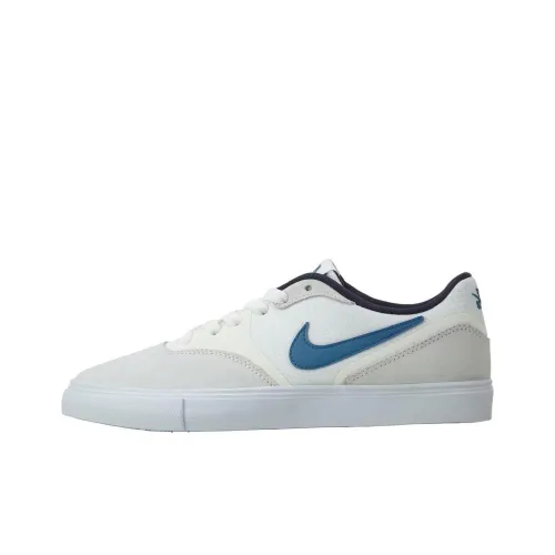 Nike Paul Rodriguez Slip Resistant Abrasion Resistant Low Top Скейтборд Кроссовки Унисекс Белый Серый