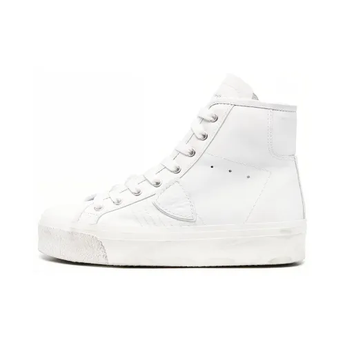 PHILIPPE MODEL Высокие кроссовки для скейтбординга женские белые
