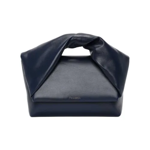 JW Anderson с рельефным узором овечья кожа одно плечо сумка средний размер женский морской синий