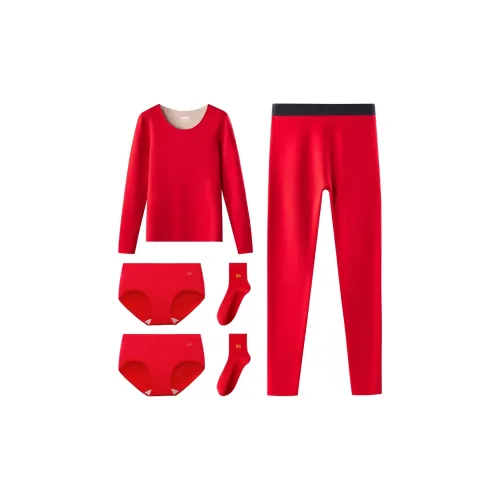 H YXIANG Термический комплект женский китайский красный