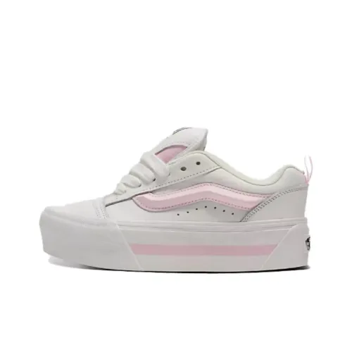 Vans Knu Stack Скейтборд Кроссовки Низкие Бело-Розовые Унисекс