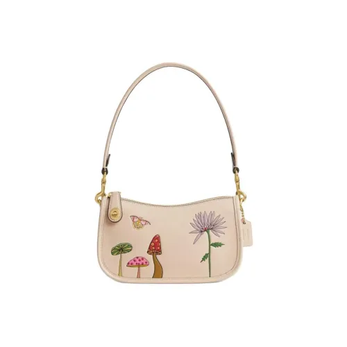 COACH X OBSERVED Сумка из коровьей кожи маленькая сумка сумка через плечо женская цвет слоновая кость