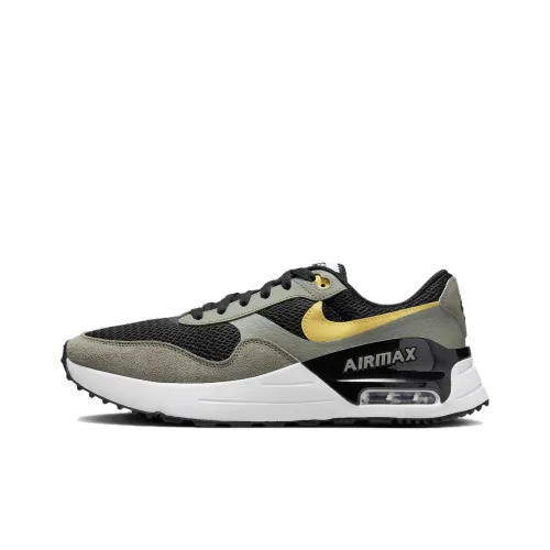 Nike Air Max SYSTM Low Топ Повседневная обувь Мужская Черный Серый Зеленый