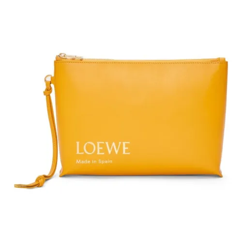 LOEWE Napa Голень Кожа Клатч Женские Подсолнух