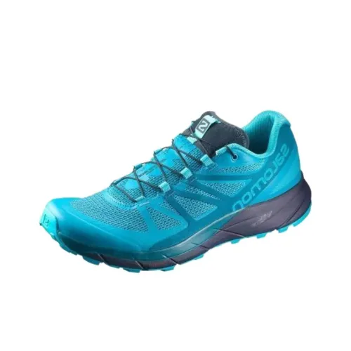 Salomon Sense Ride 5 Амортизация Низкий Топ Беговые Кроссовки Женские Бирюзовый