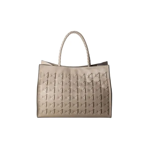 Serapian Lambskin с Nappa Cow Leather Tote Bag Shopping Bag Women's Desert Gray