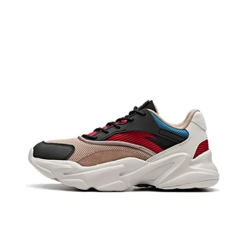 ANTA Life Collection противоскользящий устойчивый к истиранию низкий топ кроссовки с подошвой из тряпичной ткани мужские льняной серый